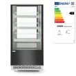 Vitrina frigorifica de prezentare interval temp. 2/6?C, 480 W corp inox, ARKTIC by Hendi, 650x805x(H)1445 mm, 300 Litri, Clasa energetica C