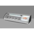 Vitrina sushi, 63 lt, pt 5 tavi GN1/3, interval temp 0-6 gr C, 160 W, geamuri glisante, corp inox, ARKTIC by Hendi, 1307x450x(H)330 mm