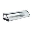 Vitrina sushi, 63 lt, pt 5 tavi GN1/3, interval temp 0-6 gr C, 160 W, geamuri glisante, corp inox, ARKTIC by Hendi, 1307x450x(H)330 mm