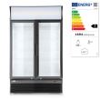 Vitrina frigorifica cu panou iluminat, 2 usi, 512L, Arktic, 220-240V/510W, 1120x585x(H)1900mm