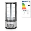 Vitrina frigorifica de prezentare interval temp. -2/8 C, 210 W, corp inox, ARKTIC by Hendi, 480x(H)1030 mm, 100 L, Clasa energetica C