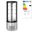 Vitrina frigorifica de prezentare interval temp. 2?/6?C, 460 W 360 l corp inox, ARKTIC by Hendi, 680x(H)1750, Clasa energetica C