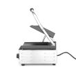 Contact grill, suprafete striate din fonta cu invelis ceramic, 1800 W, corp inox, Hendi, potrvit si pentru uz profesional
