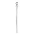 Stalp de delimitare, acces sau ghidare, finisaj tip oglinda, Hendi, Inox, Argintiu, diametru baza 360 mm, inaltime stalp 1010 mm