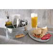 Set rustic tacamuri si servetele, Hendi, tip galeata, 245x167x(H)132, otel galvanizat