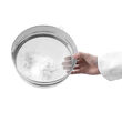 Sita pentru zahar pudra, 410x(H)80 mm, inox, cu carlig agatare, Hendi