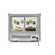Vitrina rece pt prezentare, 120 lt, interval temp. 0-6 gr C, 160 W, corp inox, ARKTIC by Hendi, 707x570x(H)680mm, Clasa energetica B