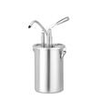 Recipient pentru sos din oțel inoxidabil cu distribuitor, HENDI, 4,5L, ⌀198x(H)360mm