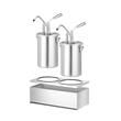 Recipient dublu pentru sos cu distribuitor, otel inoxidabil, Hendi, 400x200x(H)440 mm, capacitate 9 l