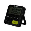 Timer digital dublu, HENDI, Negru, 82x20x(H)86mm