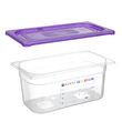 Capac Gastronorm mov, GN 1/4, Hendi, 265x162mm, HACCP, polipropilena