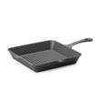 Tigaie grill din fonta, HENDI, negru,250x250x(H)50mm