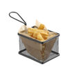 Cos servire tip mini-fry, pentru servire snacks , cartofi prajiti, inox, 255x135x(h)45 mm, Hendi