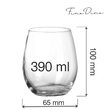 Pahar Cantare lowball, 390ml Fine Dine 