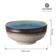 Bol rotund Azure, 240mm  Fine Dine 
