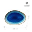 Farfurie cu forma organica, Azure, 270x190mm Fine Dine 