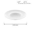 Farfurie adâncă cu margine lată Bianco 270 mm Fine Dine 