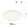 Farfurie intinsa Crema 250 mm  Fine Dine 
