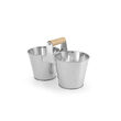 Set rustic tacamuri si servetele, Hendi, tip galeata, 250x125x(H)155, otel galvanizat