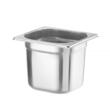 Tava Gastronorm GN 1/6 200 mm, 3.4 lt, inox 18/10, Hendi gama Profi Line,  -40 gr. Celsius/ 300 gr. Celsius