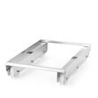 Carucior pentru recipiente, 6 roti, HENDI, Argintiu, 735x500x(H)133mm
