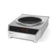 Plita cu inductie profesionala, Hendi Profi Line, model 3500 W, control digital, corp inox, 34 cm x45 cm x12 cm inaltime