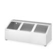 Suport pentru recipiente Gastronorm, HENDI, 3 compartimente, 512x245x(H)215mm