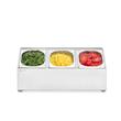 Suport pentru recipiente Gastronorm, HENDI, 3 compartimente, 512x245x(H)215mm
