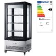 Vitrina frigorifica de prezentare interval temp. 2?/6?C, 500 W, corp inox, ARKTIC by Hendi, 850x650x(H)1908 mm, Clasa energetica C