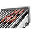 Grill tip rola pentru carnati, Inox, cu 7 role de latime 42 cm, 740 W, Hendi, strad anti-aderent, temperatura reglabila pana la 150 C