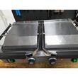 Second Hand -Contact grill dublu, 3600W, 2 termostate 0-300 gr C, ambele suprafete striate 475x230 mm, electric, Hendi, potrivit si pentru uz profesional