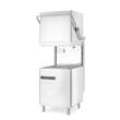 Mașină de spălat vase cu capotă (pass-through), control electronic, HENDI, Profi Line, Argintiu, 400V/6520W, 655x785x(H)1500mm