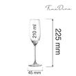 Pahar de șampanie Cantare, 210ml Fine Dine 
