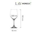 Pahar de vin Valencia 300 ml, LAV 