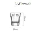 Pahar de shot Amsterdam, 45ml  LAV