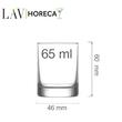 Pahar de shot Rotterdam, 65ml, LAV 