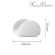 Suport servetele Fine Dine, Bianco, 115x60x(H)70 mm