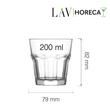 Pahar tip lowball pentru apă Amsterdam, 200 ml, LAV