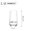 Pahar inalt Lyon 480ml, LAV