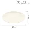 Farfurie intinsa Fine Dine, Crema 170 mm