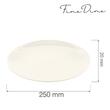 Farfurie intinsa Crema 250 mm  Fine Dine 
