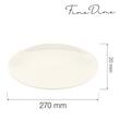 Farfurie intinsa Fine Dine, Crema 270 mm