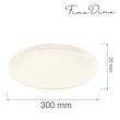 Farfurie intinsa Fine Dine, Crema 300 mm