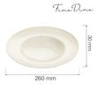 Farfurie paste Fine Dine, Crema 260 mm