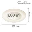 Farfurie paste Fine Dine, Crema 300 mm