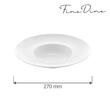 Farfurie adâncă cu margine lată Bianco 270 mm Fine Dine 