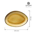 Farfurie cu formă organică Topaz, 270x190mm Fine Dine 