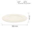 Farfurie Fine Dine, Crema 160 mm