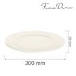 Farfurie Fine Dine, Crema 300 mm