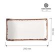 Farfurie de servire Vanilla, 215x120 mm Fine Dine 